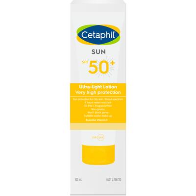 cetaphil sunscreen ultra light lotion spf50+