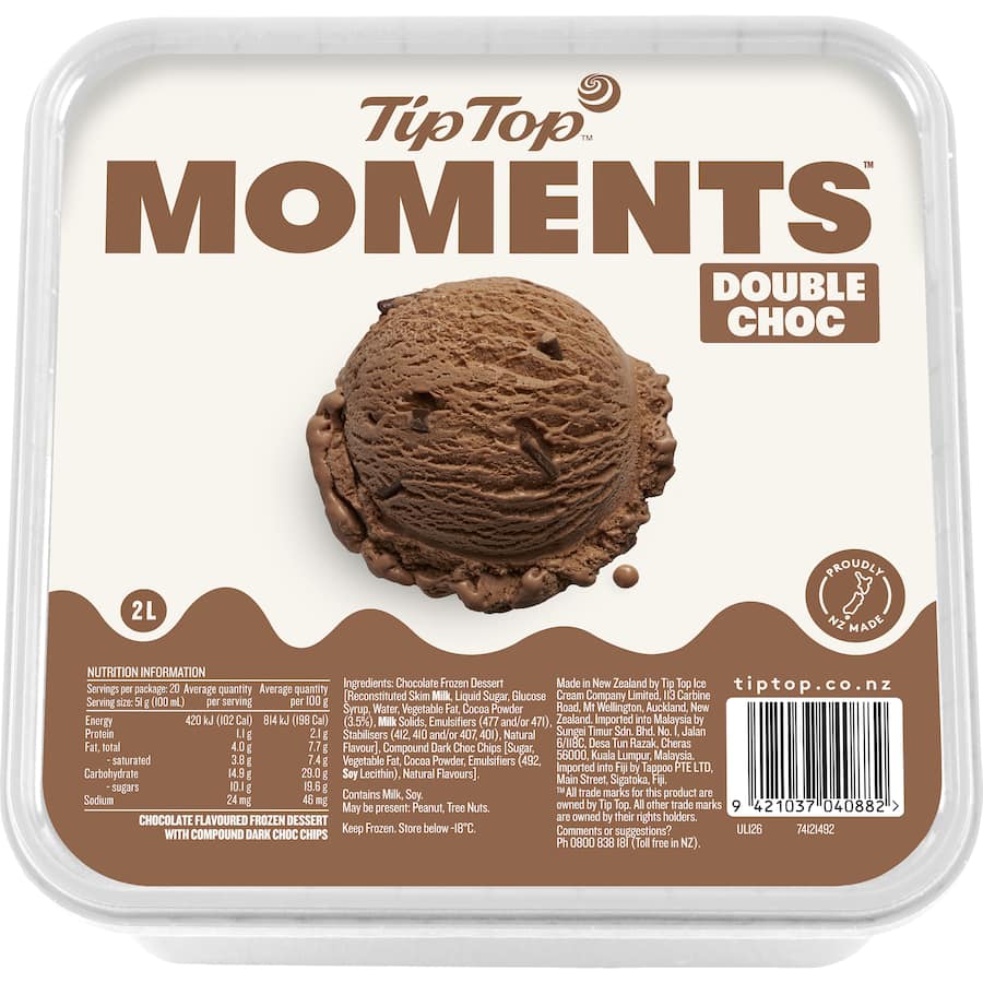 Tip Top Moments Frozen Dessert Double Chocolate