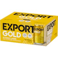 Export Gold Classic Lager Cans (12x330ml)