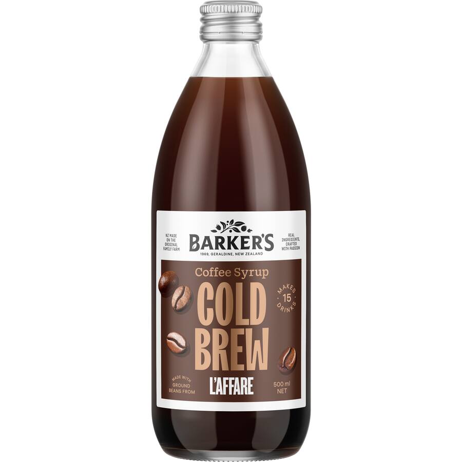 Barkers Coffee Syrup Cold Brew