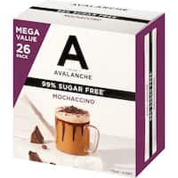 avalanche coffee sachets 99% sugar free mochaccino