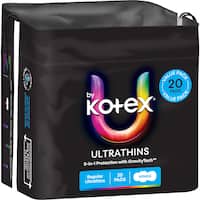 u by kotex pads ultrathins regular value pack