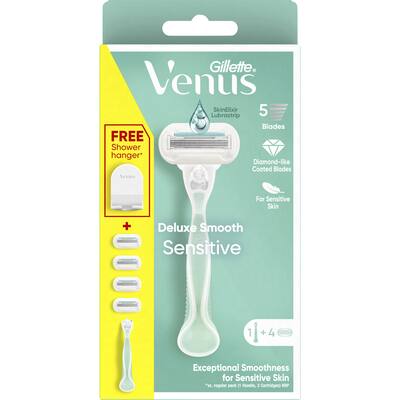 gillette venus deluxe smooth razor with 4 blades