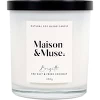 Maison & Muse Natural Soy Candle Sea Salt & Fresh Coconut