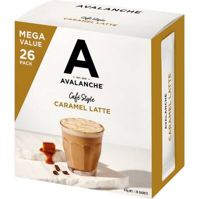 avalanche coffee sachets cafe style caramel latte