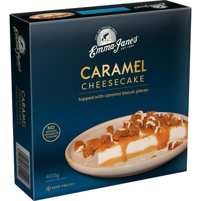 emma janes cheesecake caramel biscuit topping