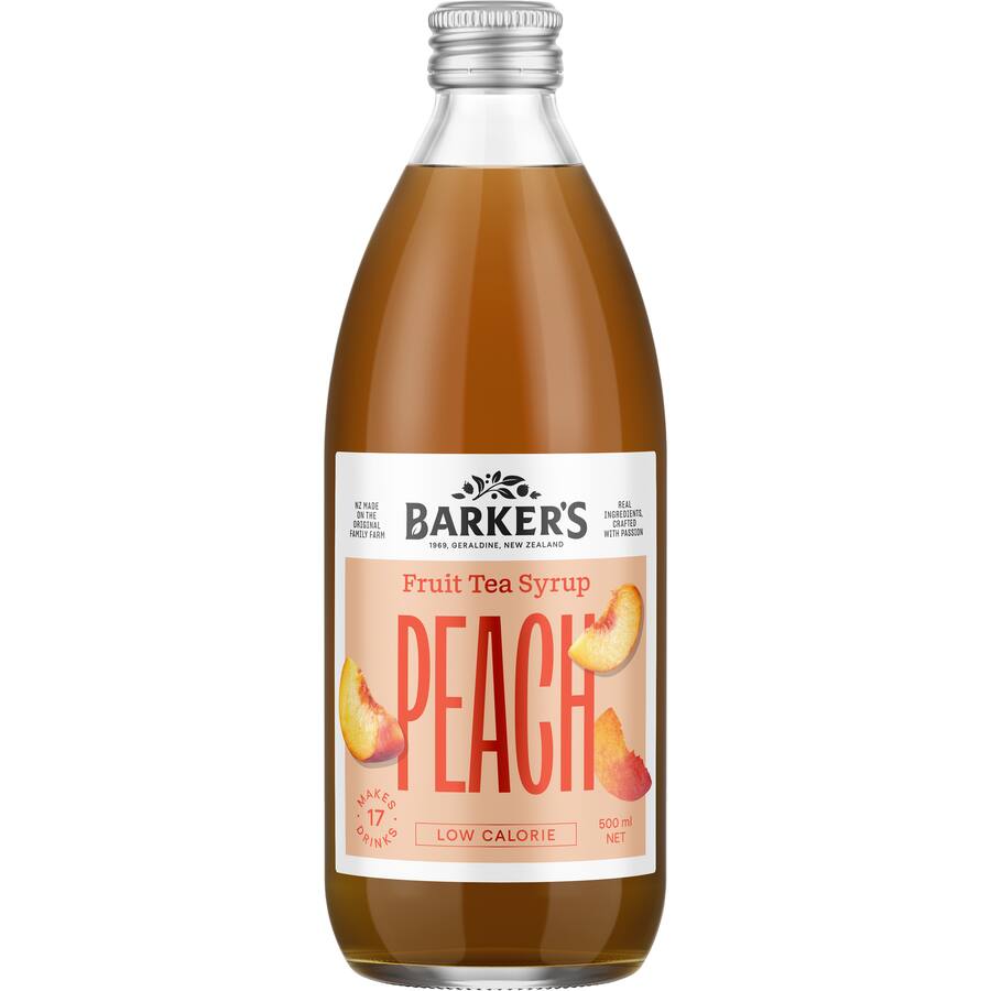 Barker's Tea Syrup Peach Fruit