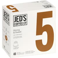 jeds coffee capsules 5 extra strong (40pk)