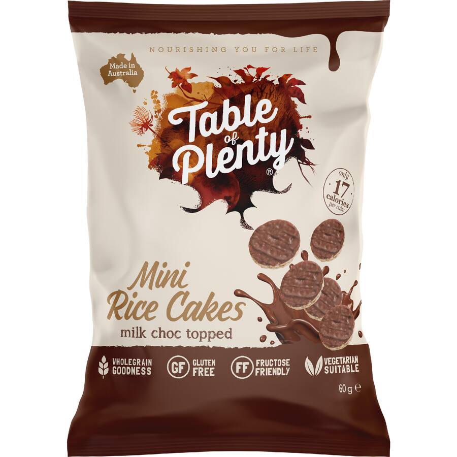 Table Of Plenty Rice Cakes Mini Milk Chocolate