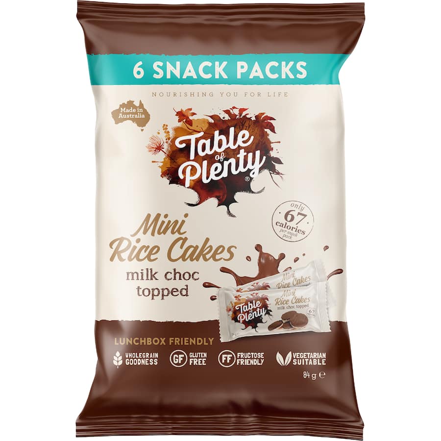 Table Of Plenty Rice Cakes Mini Chocolate