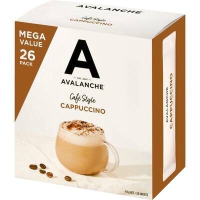 avalanche coffee sachets cafe style cappuccino