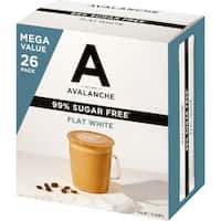 avalanche coffee sachets 99% sugar free flat white