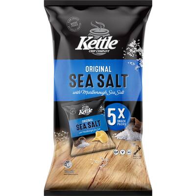 kettle multipack chips sea salt