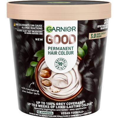 garnier good hair colour dark chocolate brown 3.0