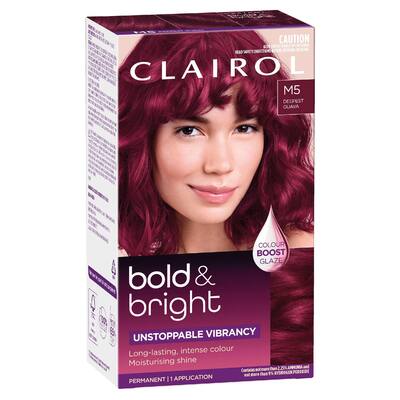 clairol bold & bright hair colour deepest guava m5