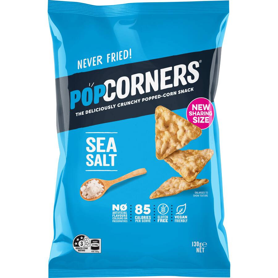 Popcorners Corn Snacks Sea Salt