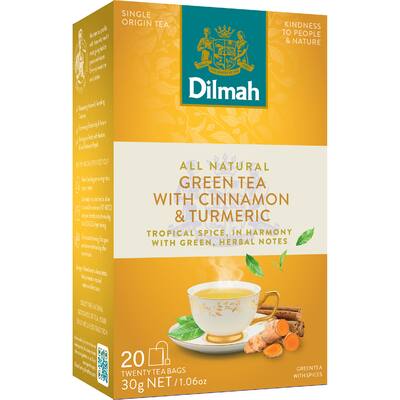 dilmah green tea with cinnamon & turmeric