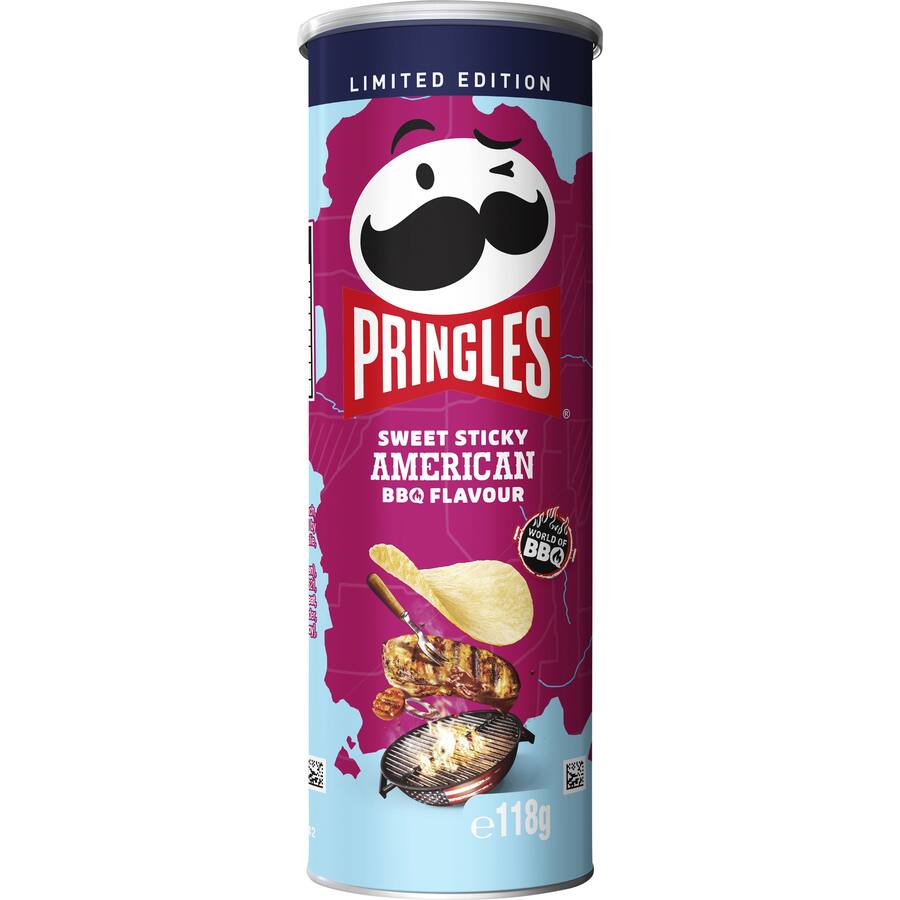 Pringles Chips American Sticky Bbq