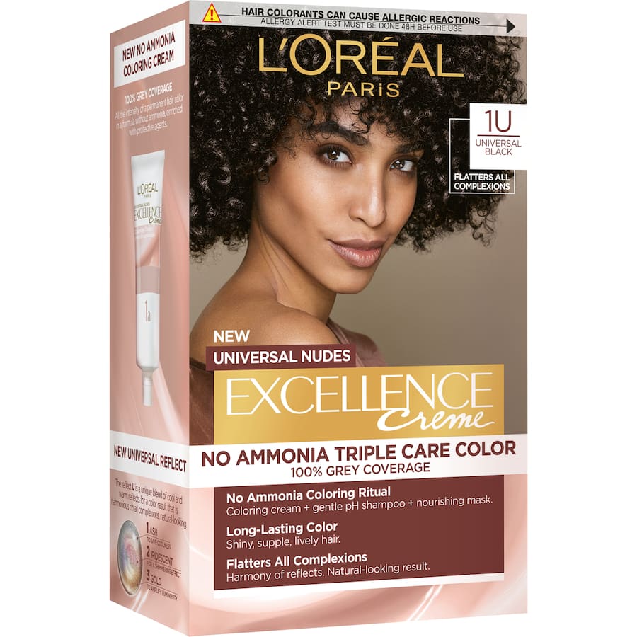 Loreal Excellence Hair Colour Universal Black 1U