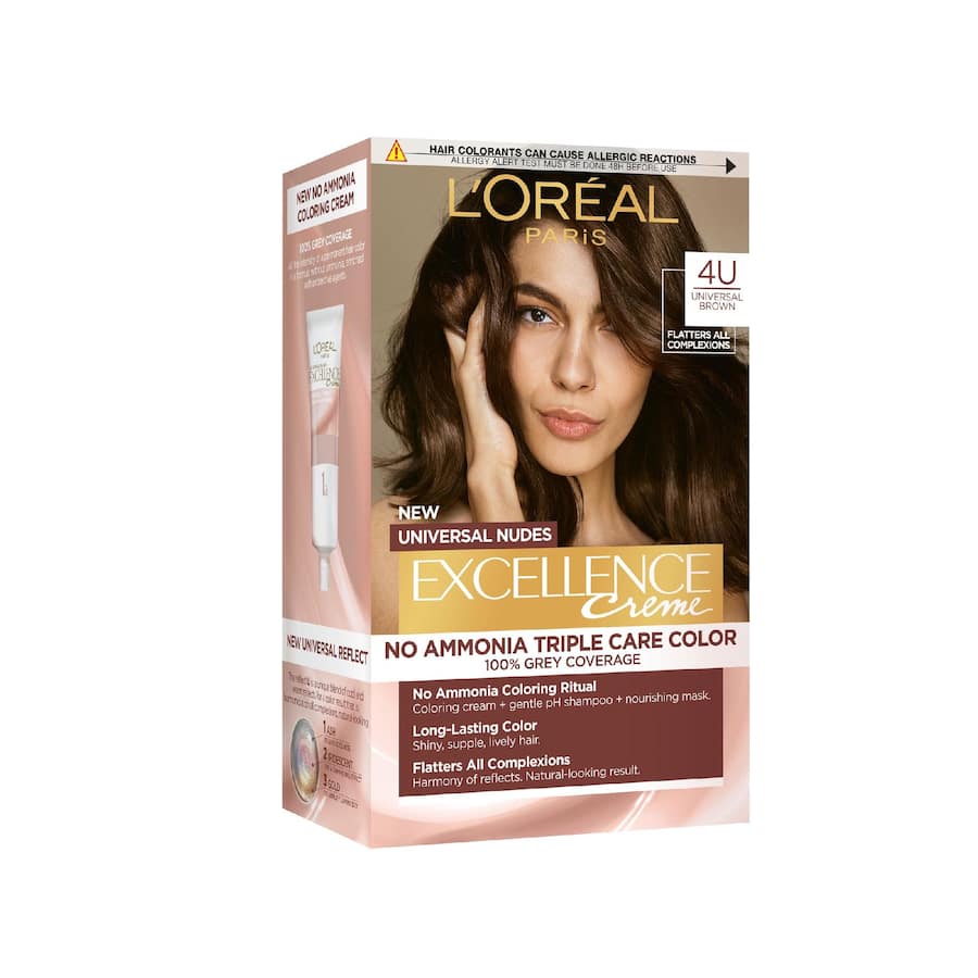 Loreal Excellence Hair Colour Universal Brown 4U