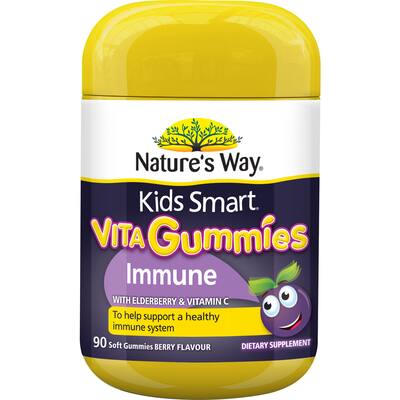 natures way kids smart vita gummies immune berry flavour