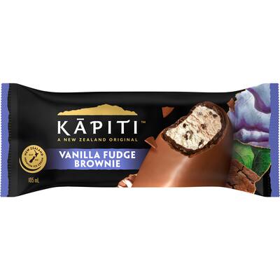 kapiti ice cream on stick vanilla fudge brownie