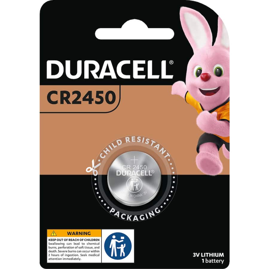 Duracell Battery 3V Lithium Cr2450