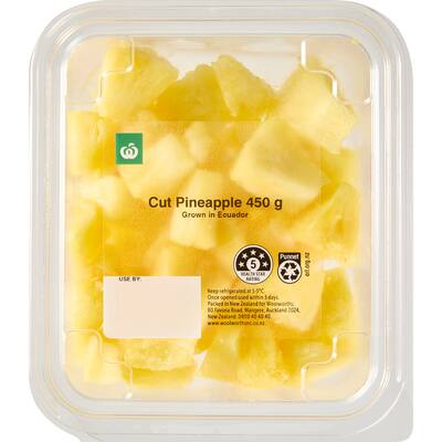 fresh fruit pineapple cut pieces