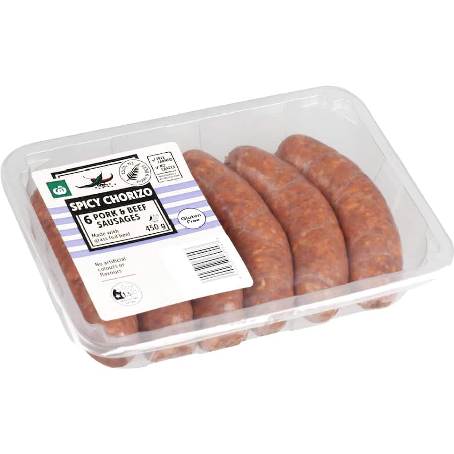 Woolworths Nz Sausages Spicy Chorizo Style