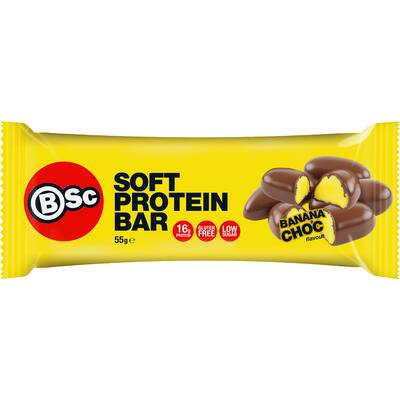 bsc soft protein bar banana choc
