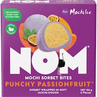nom sorbet bites mochi punchy passionfruit