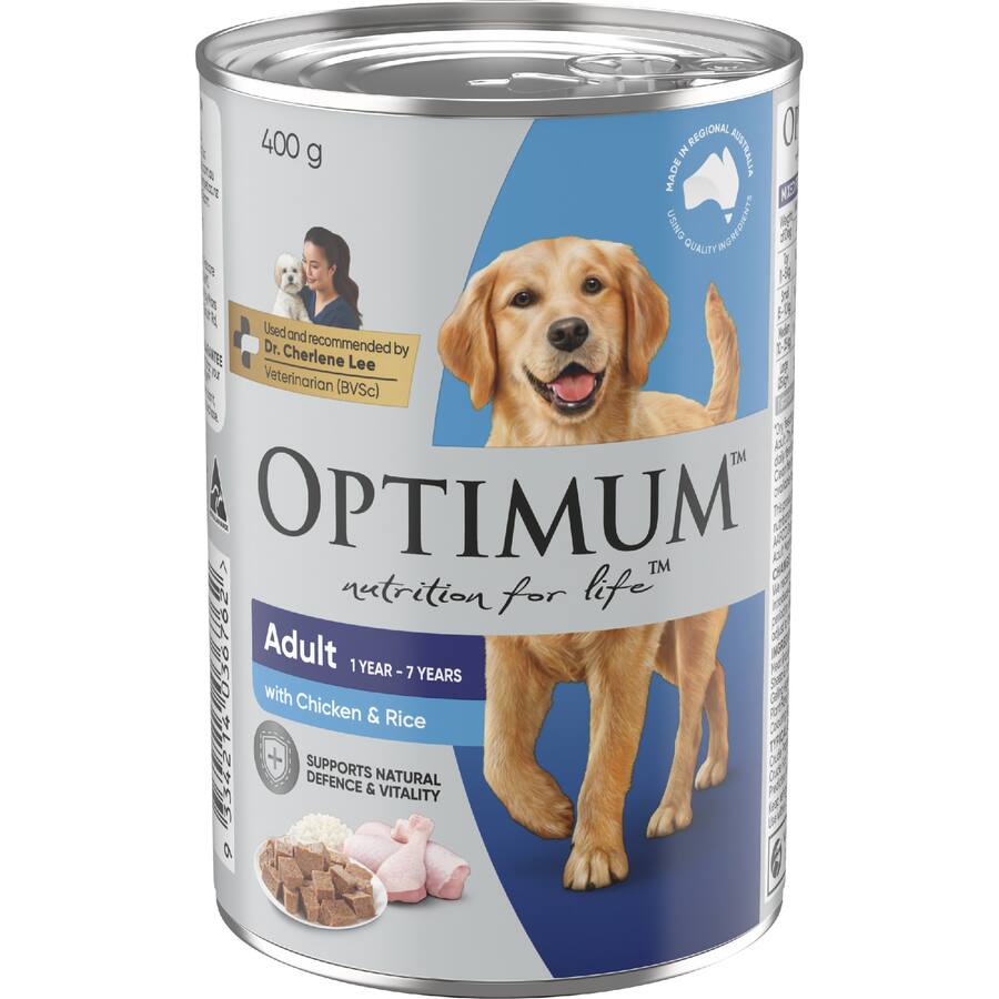 Optimum Wet Dog Food With Chicken & Rice