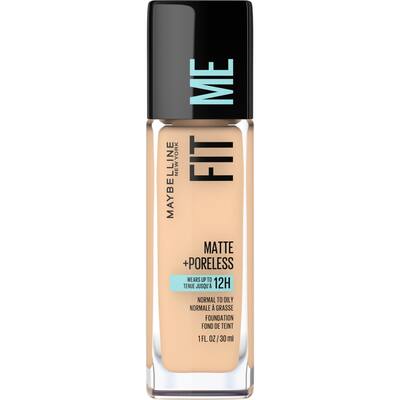 maybelline fit me mattifying liquid foundation matte & poreless 120 classic ivory