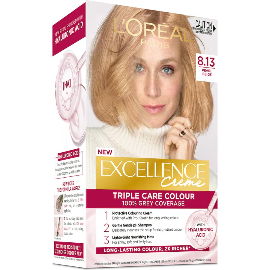 Loreal Excellence Hair Colour Pearl Beige 8.13