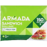 armada plastic bags sandwich 17cm x 15cm