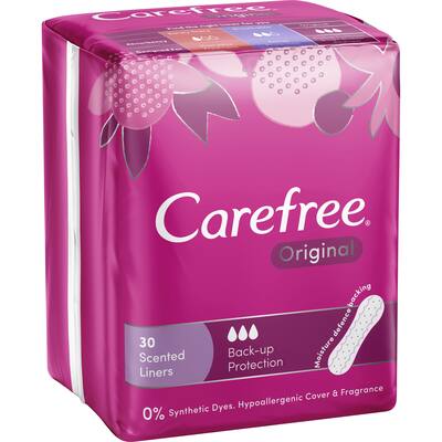 carefree panty liners shower fresh