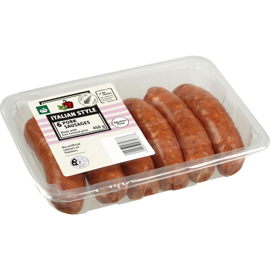 Woolworths Nz Sausages Italian Style Pork