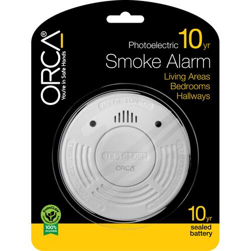 Orca Smoke Alarm 10 Year Photoelectric