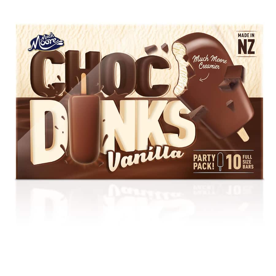 Much Moore Ice Cream On Stick Choc Dunks Vanilla Ice Cream