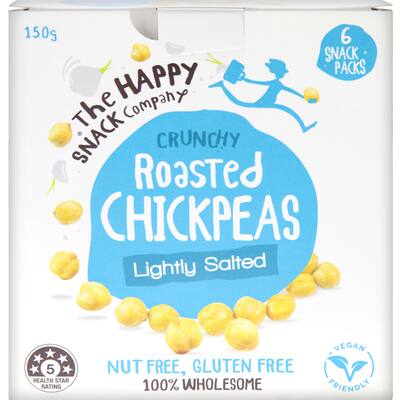 happy snack bean snacks roasted chic peas 150g