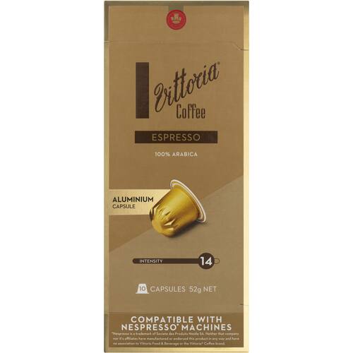 Vittoria Coffee Pods Espresso -Nespresso Compatible