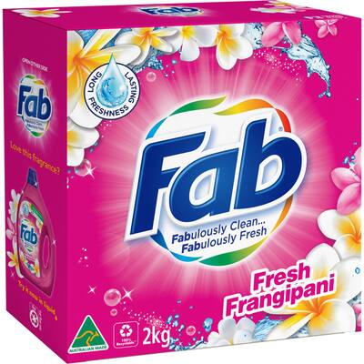 fab laundry powder fresh frangipani