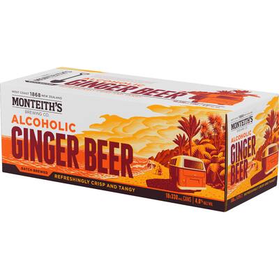 monteith's ginger beer alcoholic