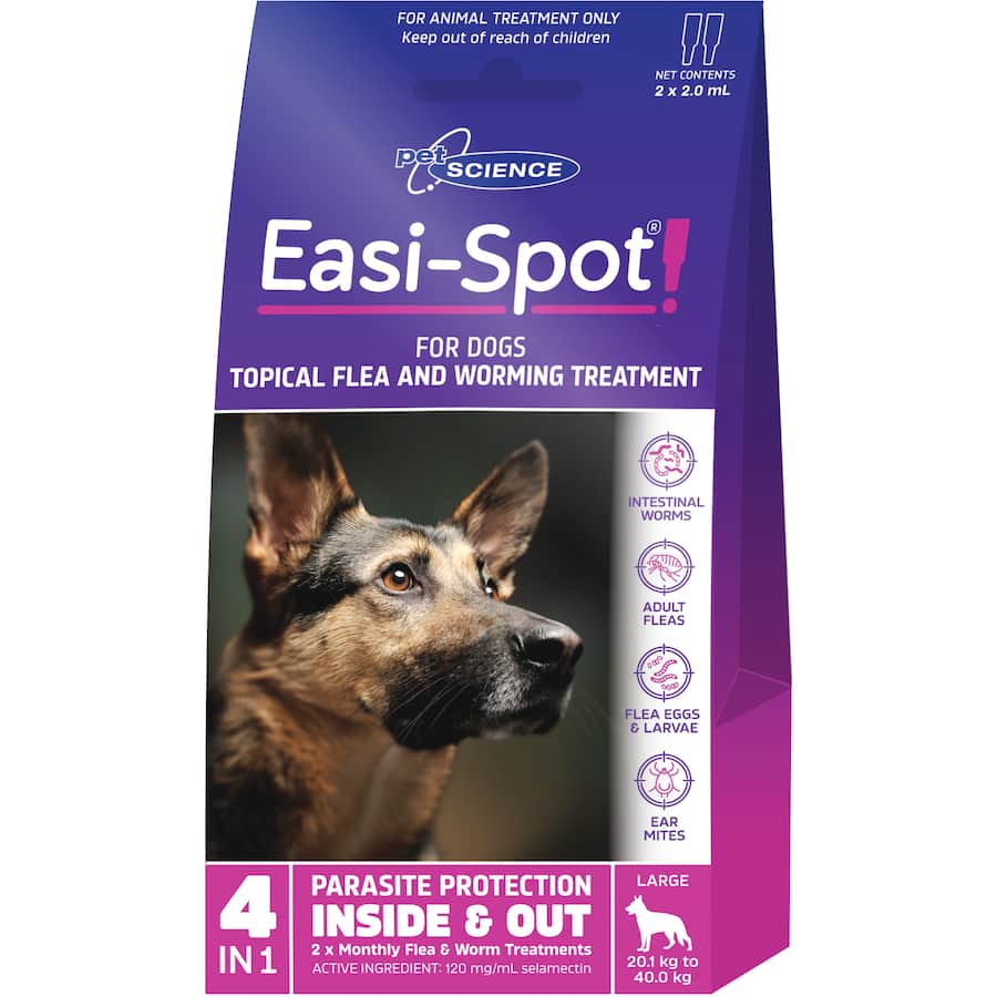 Pet Science Easi Spot Pet Care Large Dog Flea & Wormer