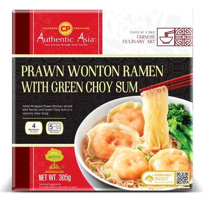 authentic asia frozen meal prawn wonton ramen
