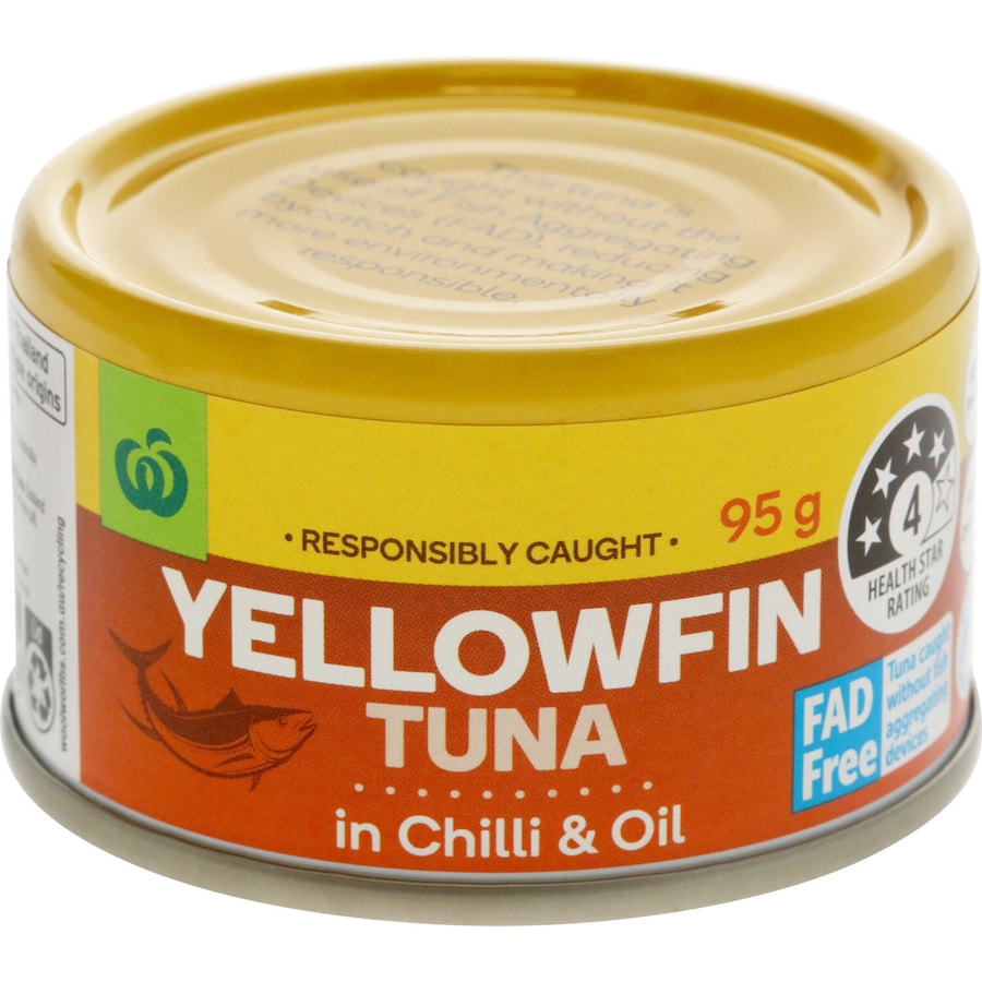Woolworths Tuna Yellowfin In Thai Chilli & Oil