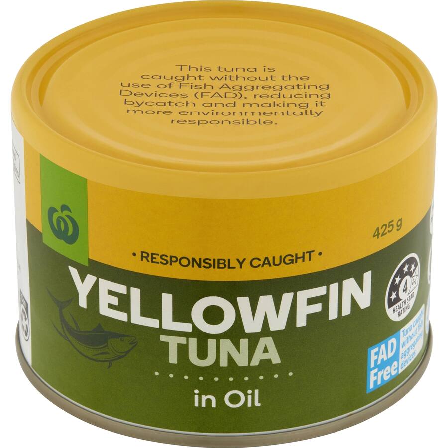 Woolworths Tuna Yellowfin In Oil
