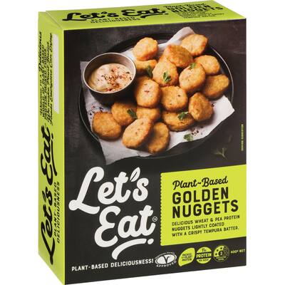 let's eat plant based golden nuggets tempura
