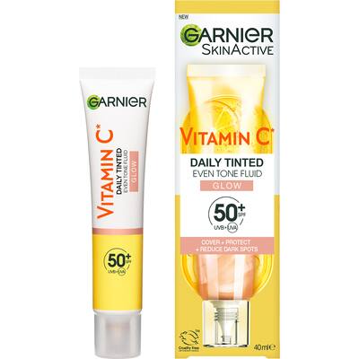 garnier vitamin c daily tinted glow spf 50+