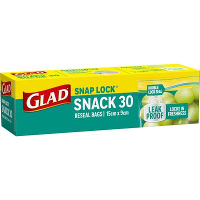glad snap lock bags snack